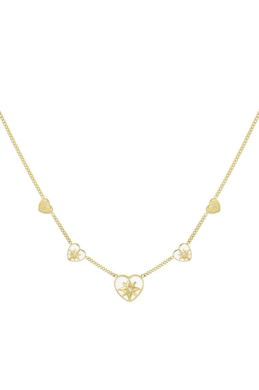 Naszyjnik Mesini Premium Stal Chirurgiczna 5 HEARTS