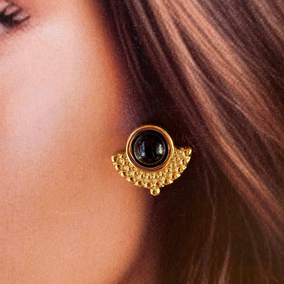 Kolczyki Ze Stali Chirurgicznej Mesini Premium VINTAGE BLACK