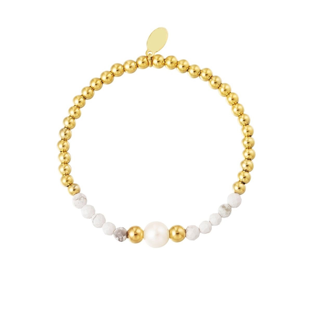Bransoletka Ze Stali Chirurgicznej Mesini Premium PEARL