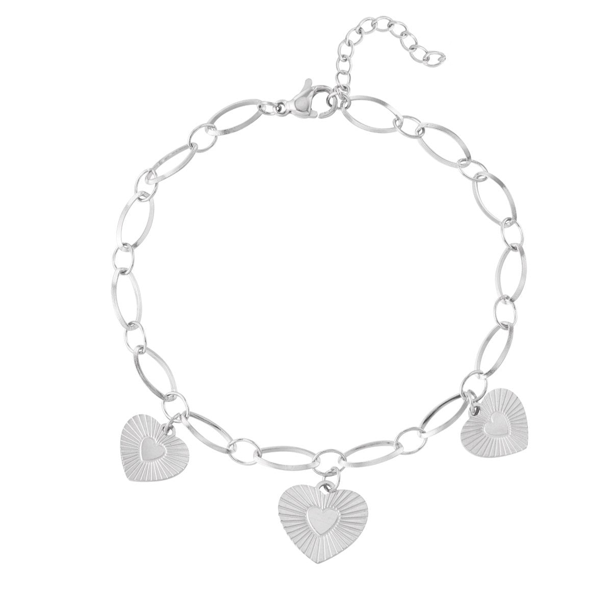 Bransoletka Ze Stali Chirurgicznej Mesini Premium HEART