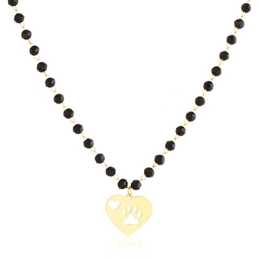 Naszyjnik Ze Stali Chirurgicznej Mesini ŁAPKA