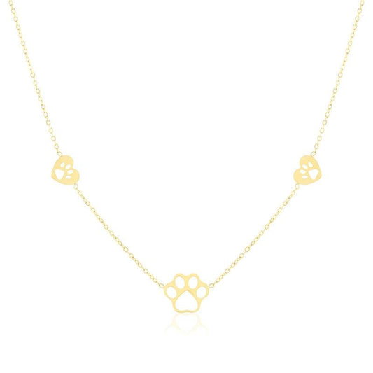 Naszyjnik Ze Stali Chirurgicznej Mesini Łapki