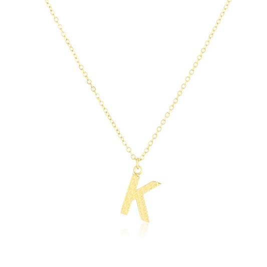 Naszyjnik Celebrytka Ze Stali Chirurgicznej Literka K