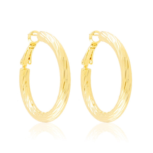 Kolczyki Ze Stali Chirurgicznej Mesini Złote Koła