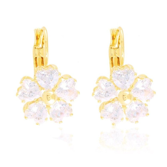 Kolczyki Ze Stali Chirurgicznej Mesini Kwiatki-Kryształki