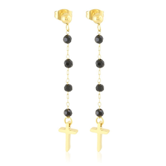 Kolczyki Ze Stali Chirurgicznej Mesini KORALIKI KRZYŻYK