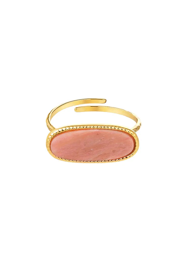 Pierścionek Ze Stali Chirurgicznej Mesini Premium PINK