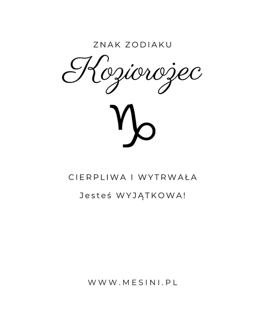 Naszyjnik Celebrytka Premium Mesini Znak Zodiaku KOZIOROŻEC