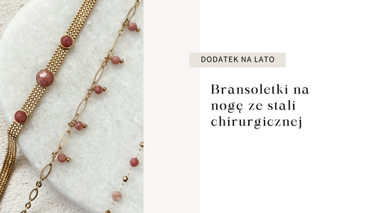 bransoletka na nogę ze stali chirurgicznej