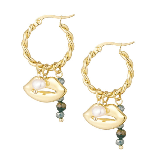 Kolczyki Ze Stali Chirurgicznej Mesini Premium SMILE