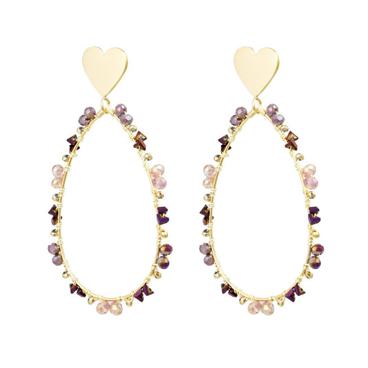 Kolczyki Ze Stali Chirurgicznej Mesini Premium HEART