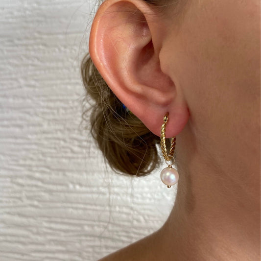 Kolczyki Ze Stali Chirurgicznej Mesini Premium PEARL