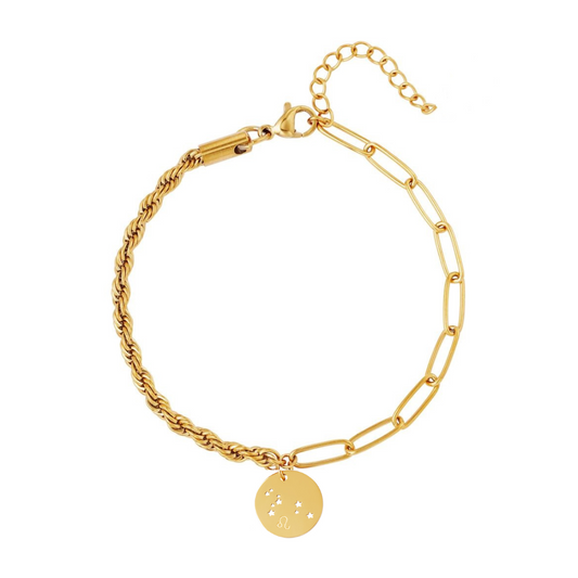 Bransoletka Ze Stali Chirurgicznej Premium Znak Zodiaku LEW