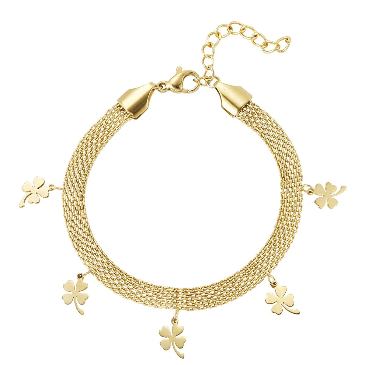 Bransoletka Ze Stali Chirurgicznej Mesini Premium CLOVER