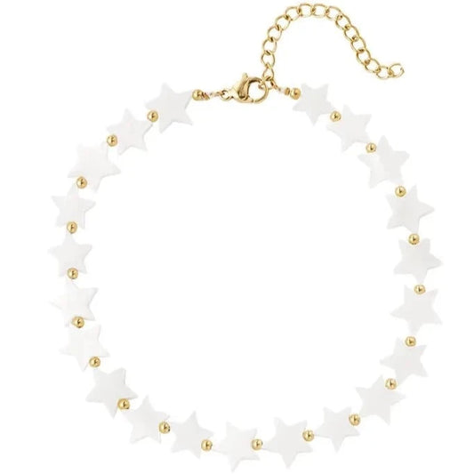 Bransoletka Ze Stali Chirurgicznej Mesini Premium STARS Na Kostkę