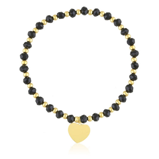 Bransoletka Ze Stali Chirurgicznej Mesini Koraliki Serce