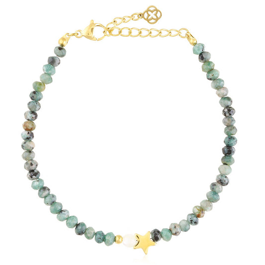 Bransoletka Ze Stali Chirurgicznej Mesini Zielona