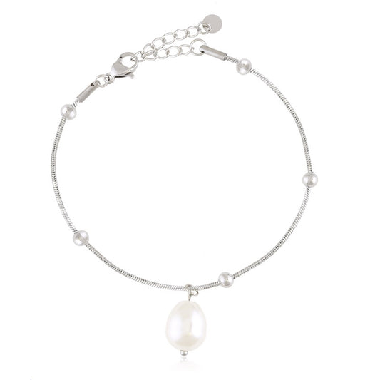 Bransoletka Ze Stali Chirurgicznej Mesini Perełka