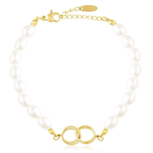 Bransoletka Ze Stali Chirurgicznej Mesini Perełki