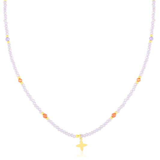 Naszyjnik Celebrytka Ze Stali Chirurgicznej Koraliki