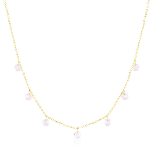 Naszyjnik Ze Stali Chirurgicznej Mesini Kryształki