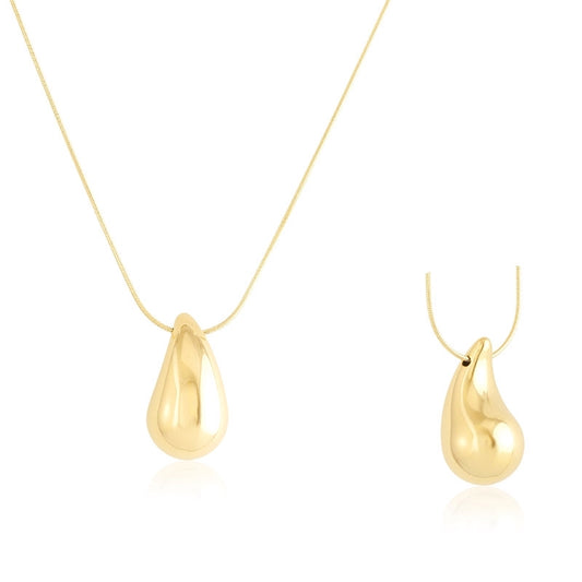 Naszyjnik Ze Stali Chirurgicznej Mesini Łezka Kropla