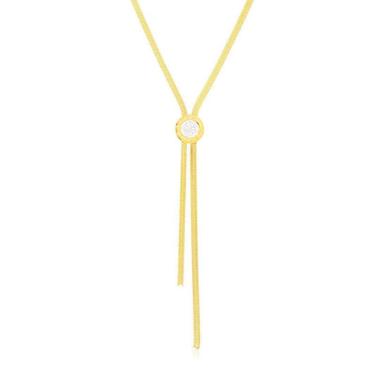 Naszyjnik Ze Stali Chirurgicznej Mesini Żmijka Cyrkonie