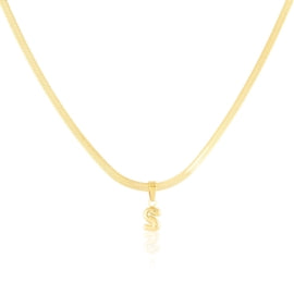 Naszyjnik Celebrytka Ze Stali Chirurgicznej Literka S Żmijka