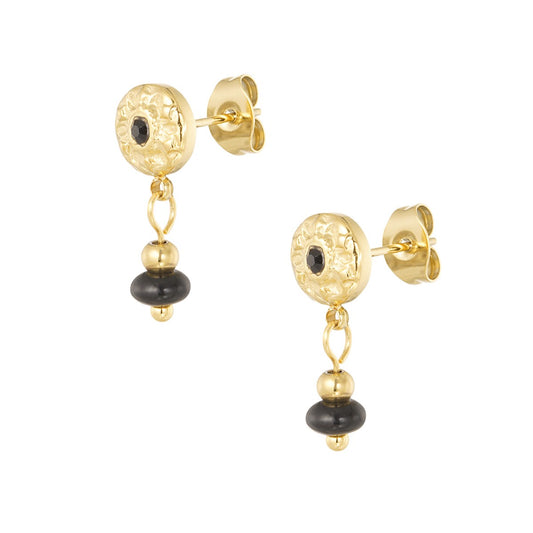 Kolczyki Ze Stali Chirurgicznej Mesini Premium NATURAL STONE