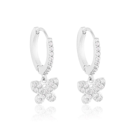 Kolczyki Ze Stali Chirurgicznej Mesini Motylki