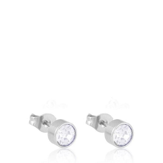 Kolczyki Ze Stali Chirurgicznej Cyrkonie Wkrętki