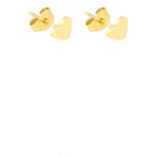 Kolczyki Ze Stali Chirurgicznej Serca Wkrętki