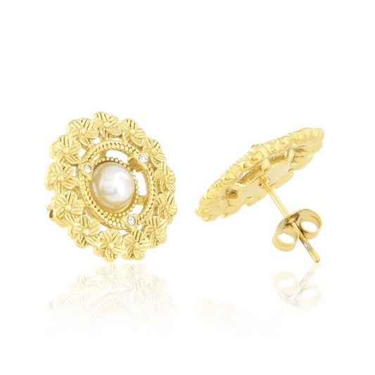 Kolczyki Ze Stali Chirurgicznej Mesini Perełka