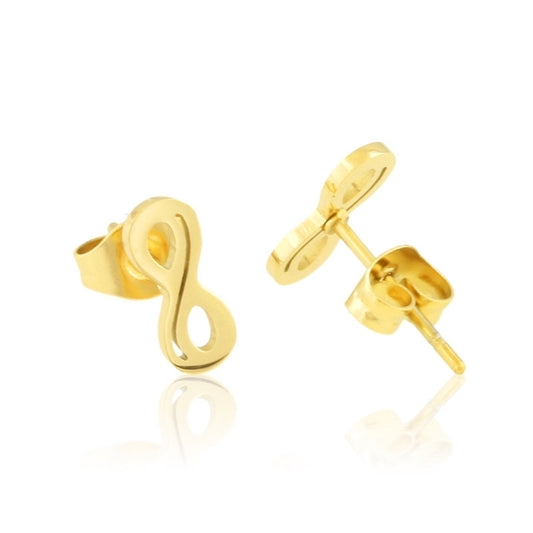 Kolczyki Ze Stali Chirurgicznej Mesini Wkrętki Znak Nieskończoności