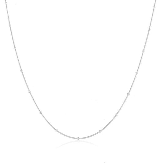 Naszyjnik Ze Stali Chirurgicznej Mesini Łańcuszek Z Kulkami 45 CM