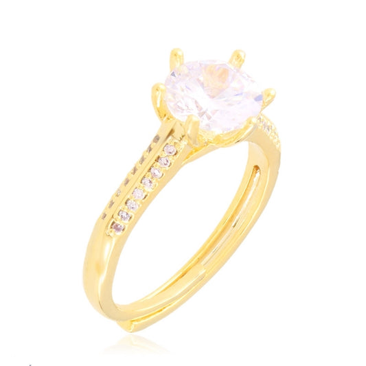 Pierścionek Ze Stali Chirurgicznej Mesini Cyrkonia