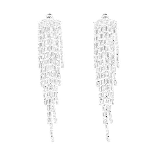 Kolczyki Wieczorowe Mesini Wiszące Srebrne