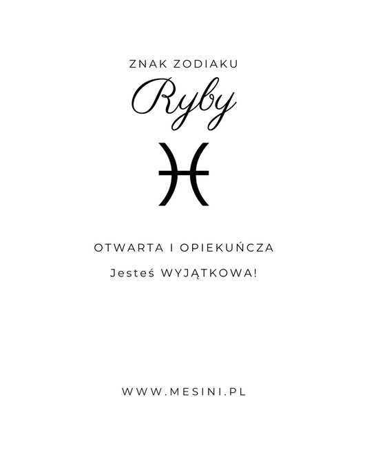 Naszyjnik Celebrytka Premium Mesini Znak Zodiaku RYBY