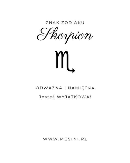Naszyjnik Celebrytka Premium Mesini Znak Zodiaku SKORPION